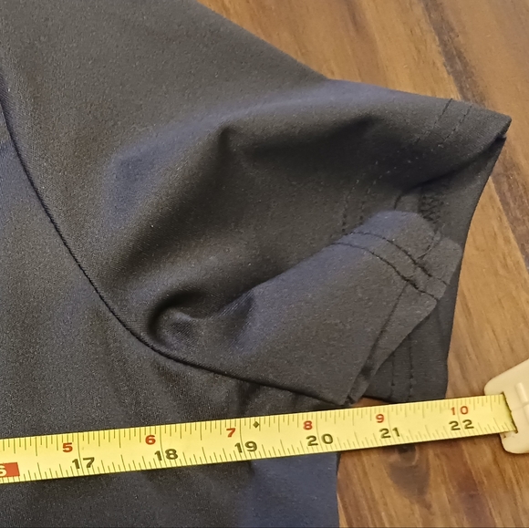 SimpleFun Black High Low Ruffle High Neck Peplum Shirt Dress Size XL - Picture 6 of 11